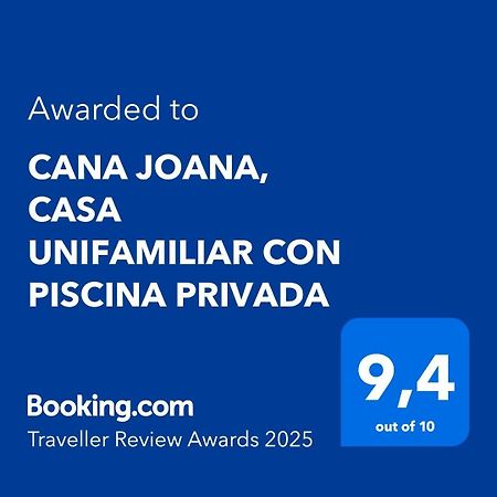 Cana Joana, Casa Unifamiliar Con Piscina Privada Jávea Exterior photo